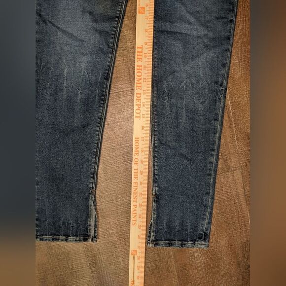 HUDSON Womens Collin Flap Skinny Jeans Size 26 Dark Wash Stretch Mid Rise Denim - Picture 14 of 15